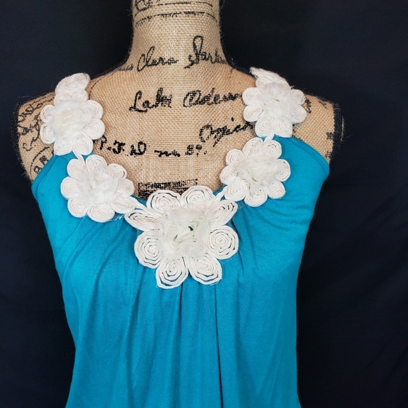 Rue21 Teal Racerback Tank - Picture 3 of 11